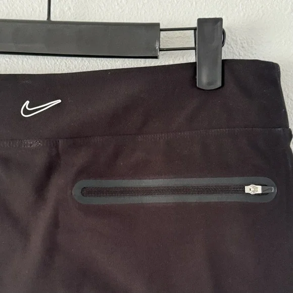 Nike Women's Golf Skirt Med Tour Performance Dri-fit Pull On Black Skort - Picture 5 of 7